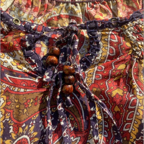 Two Nine West Paisley Tunic Tops M - Picture 7 of 10